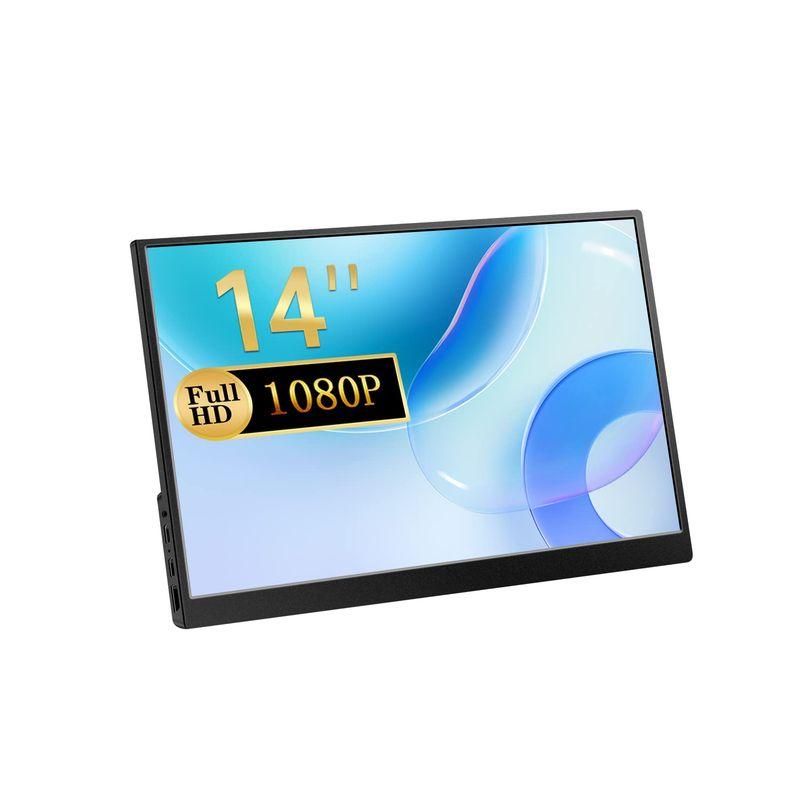 モバイルモニター 14インチ モバイルディスプレイHDMIサブモニター 1920x1080FHD IPSパネル 薄い 軽量 USB Type