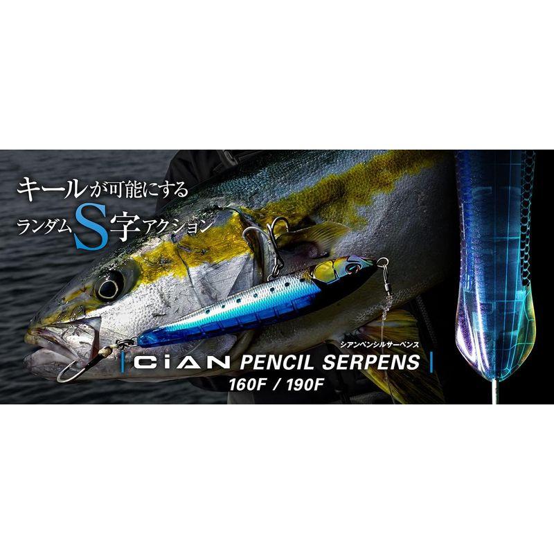 JACKALL(ジャッカル) シアンペンシル サーペンス(CiAN PENCIL SERPENS) 190F ジャスパーベイト｜hands-select-market｜02