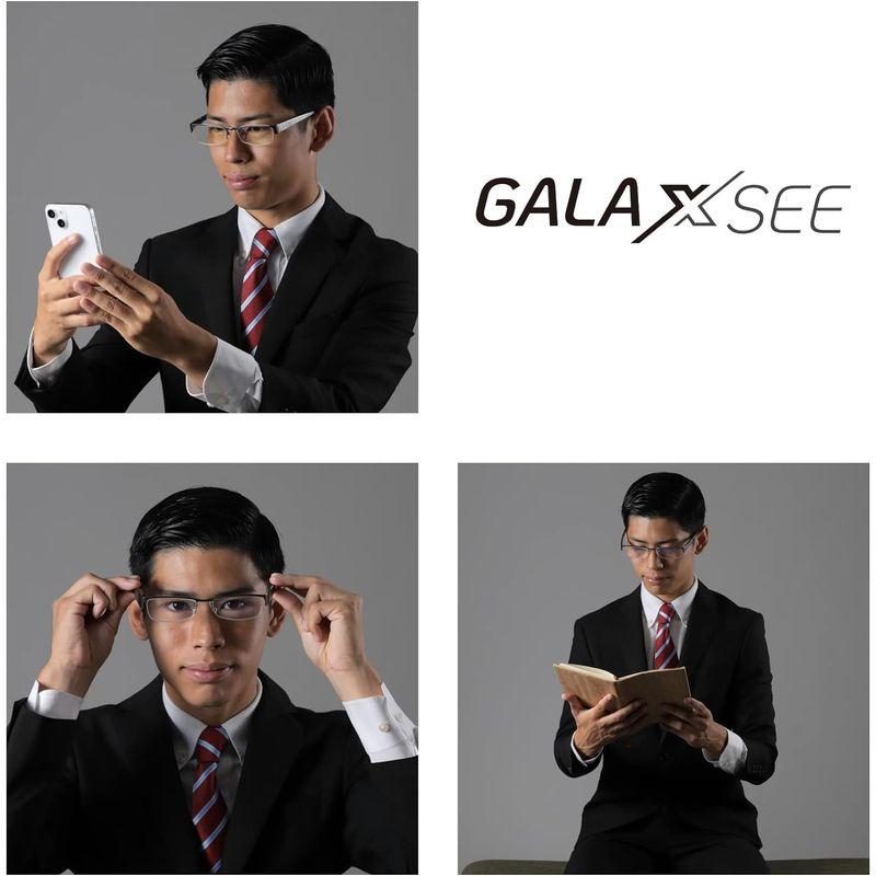 Galaxsee 老眼鏡 ブルーライトカット ステンレス合金フレーム カジュアル＆ビジネスタイプ メンズ 男性用 GAL-01 (C3 グレ｜hands-select-market｜05
