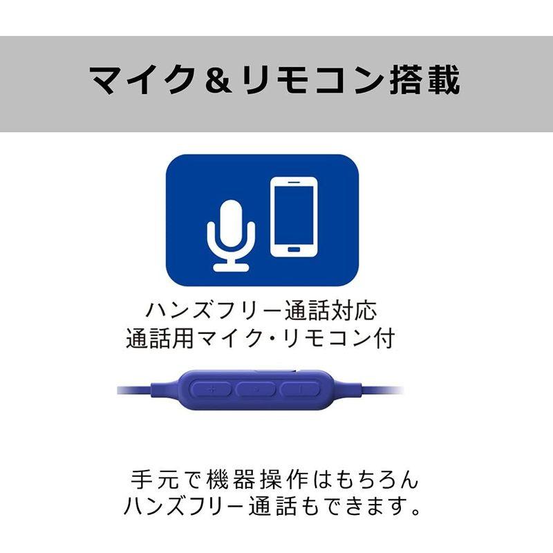 パナソニック ワイヤレスステレオインサイドホン Bluetooth搭載 ハンズフリー通話 RZ-NJ320B-A ブルー｜hands-select-market｜06