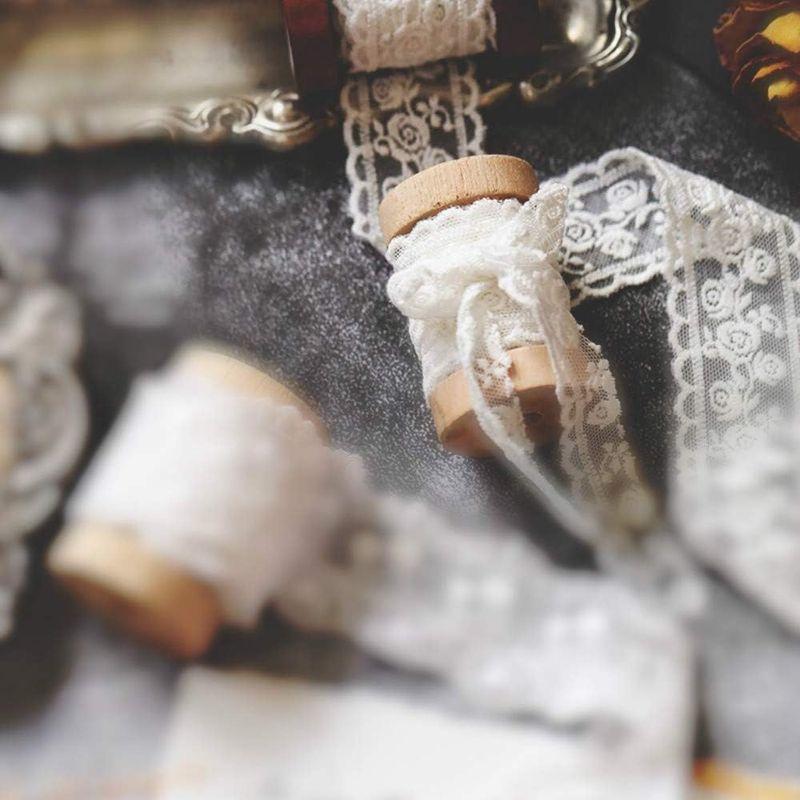 Sourcemall レース リボン DIY手芸 服装素材 ギフト飾り 装飾材料 (白い花柄)｜hands-select-market｜04