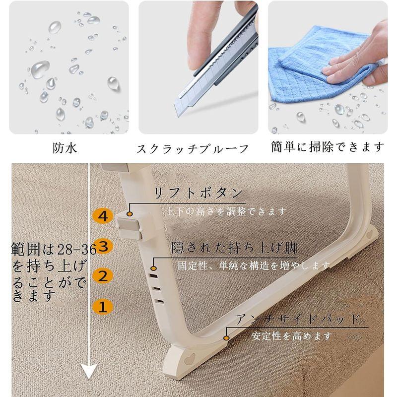 ベット用テーブル 折りたたみテーブル ベッドテーブル 軽量 パソコンテーブルミニデスク 折り畳みテーブル小さい机 ベッド 机 首の保護 高さ｜hands-select-market｜03