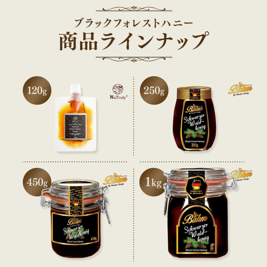 NaTruly（ナトゥリー） はちみつ ブラックフォレストハニー 120g 国内
