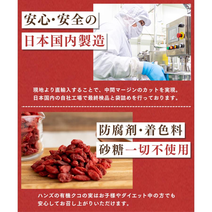 クコの実 有機JAS認証 クコの実 100g オーガニック ナトゥリー ゴジベリー クコ ウルフベリー 枸杞の実 ゼアキサンチン | NaTruly | 06