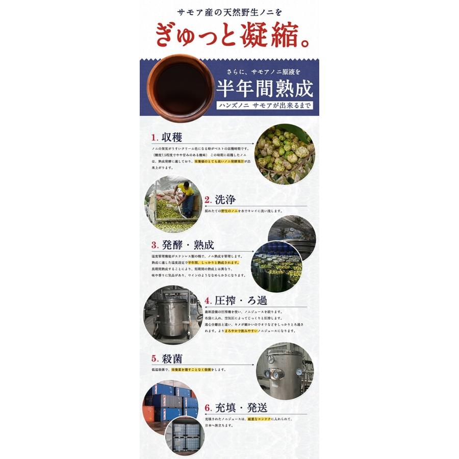 [初回お試し限定]ノニジュース ハンズノニ サモア 半年熟成ノニジュース 900ml 初回限定 | NaTruly | 07