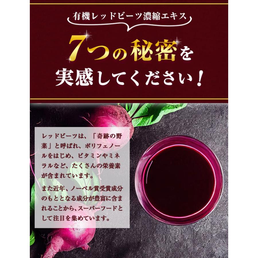 レッドビーツ ナトゥリー 有機レッドビーツ濃縮エキス250gとレッドビーツ濃縮エキススティック20g×7本 10倍濃縮 ビーツジュース [初回限定5セットまで] | NaTruly | 05