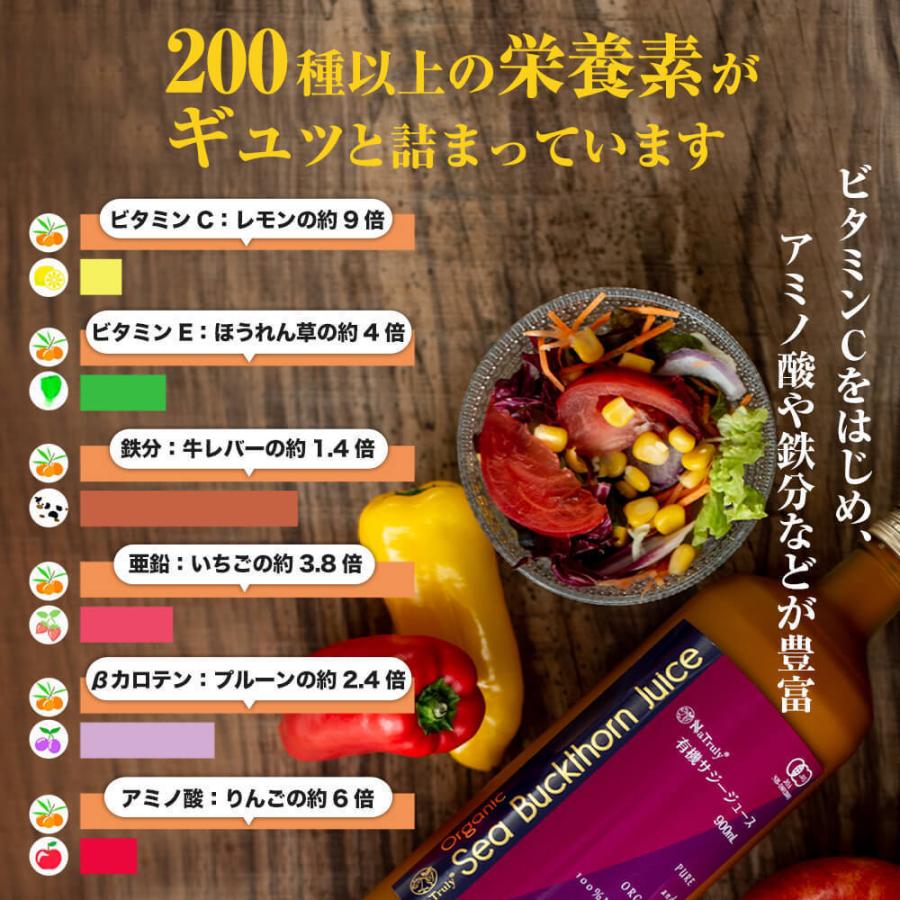 NaTruly サジージュース 900ml 2本セット オーガニック 100