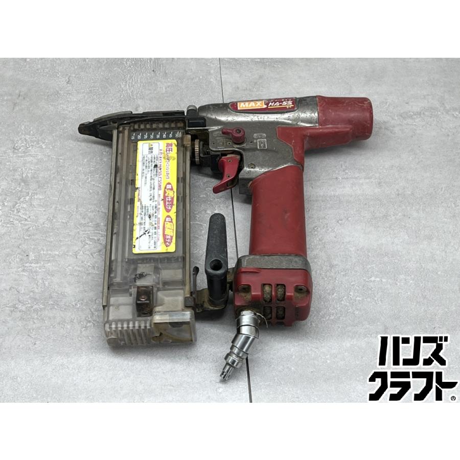 【中古】マックス MAX HA-55SF1(D) 高圧フィニッシュ スーパーネイラ 15～55mm 本体のみ【ハンズクラフト佐賀】 ♪【中古】MAX マックス 高圧 55mm スーパー フィニッシュ ネイラ HA