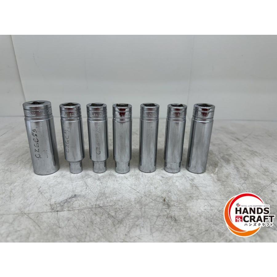 スナップオン ソケット 11点セット SW201/SW141S/SW121A/F201/FS201/F191/F181/F121/FA6A 中古品 【ハンズクラフト宜野湾店】 Snap-on（スナップオン） ♪ ソケットセット7個 S/121/161/201/281