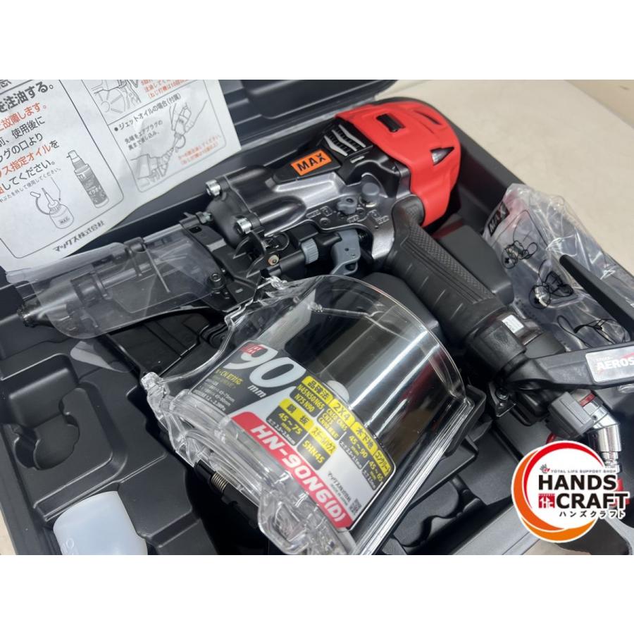 ♪【未使用】MAX 高圧釘打ち機 HN-90N6(D)-G マックス【中古