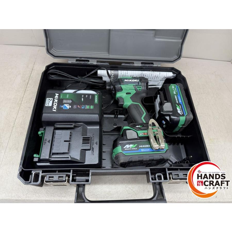 未使用かも HiKOKI 36Vインパクトドライバ バッテリー2個・充電
