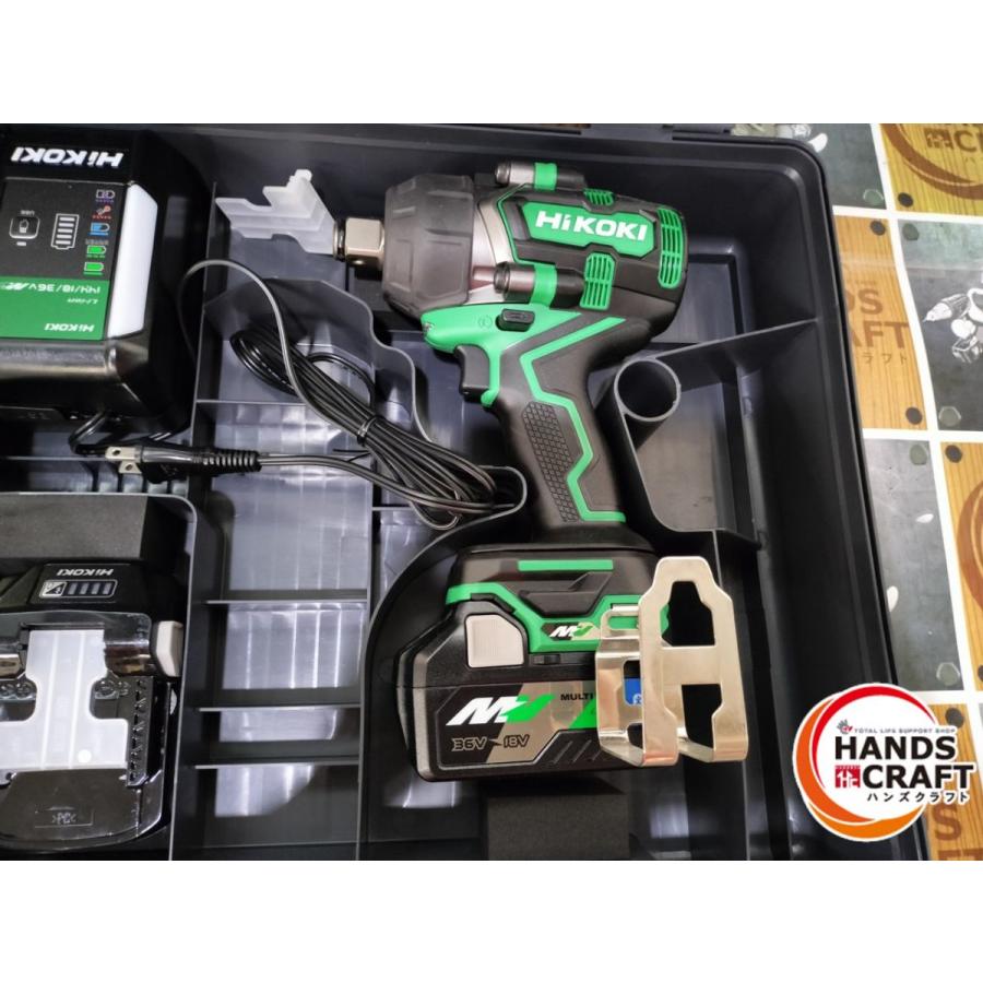 HiKOKI ハイコーキ WR36DD(2XPSZ) インパクトレンチ フルセット 未使用品 バッテリ18-36V二個/充電器 【ハンズクラフト宜野湾店】 ◇【未使用】ハイコーキ WR36DD(2XPS) コードレスインパクトレンチ 36V