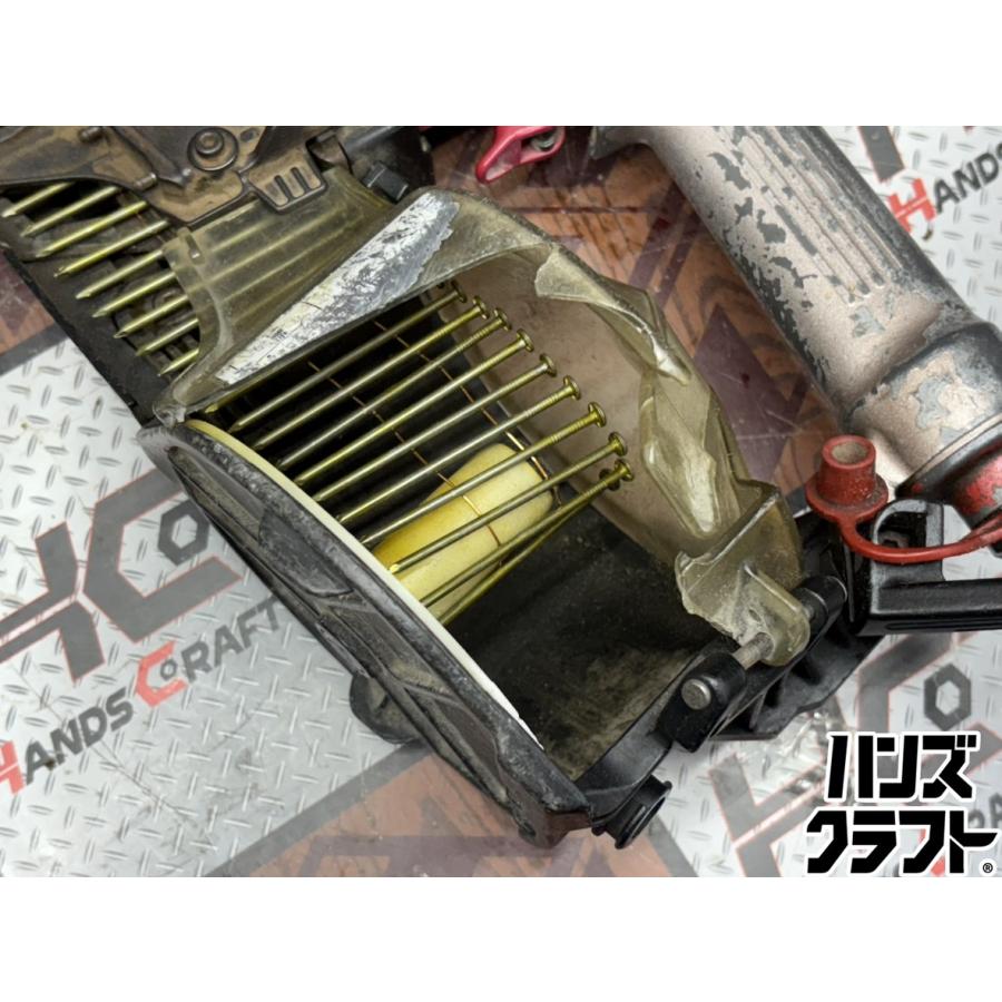 〇【送料無料】マックス MAX 型番不明 釘打機 高圧 65mm ※カバー割れ有【