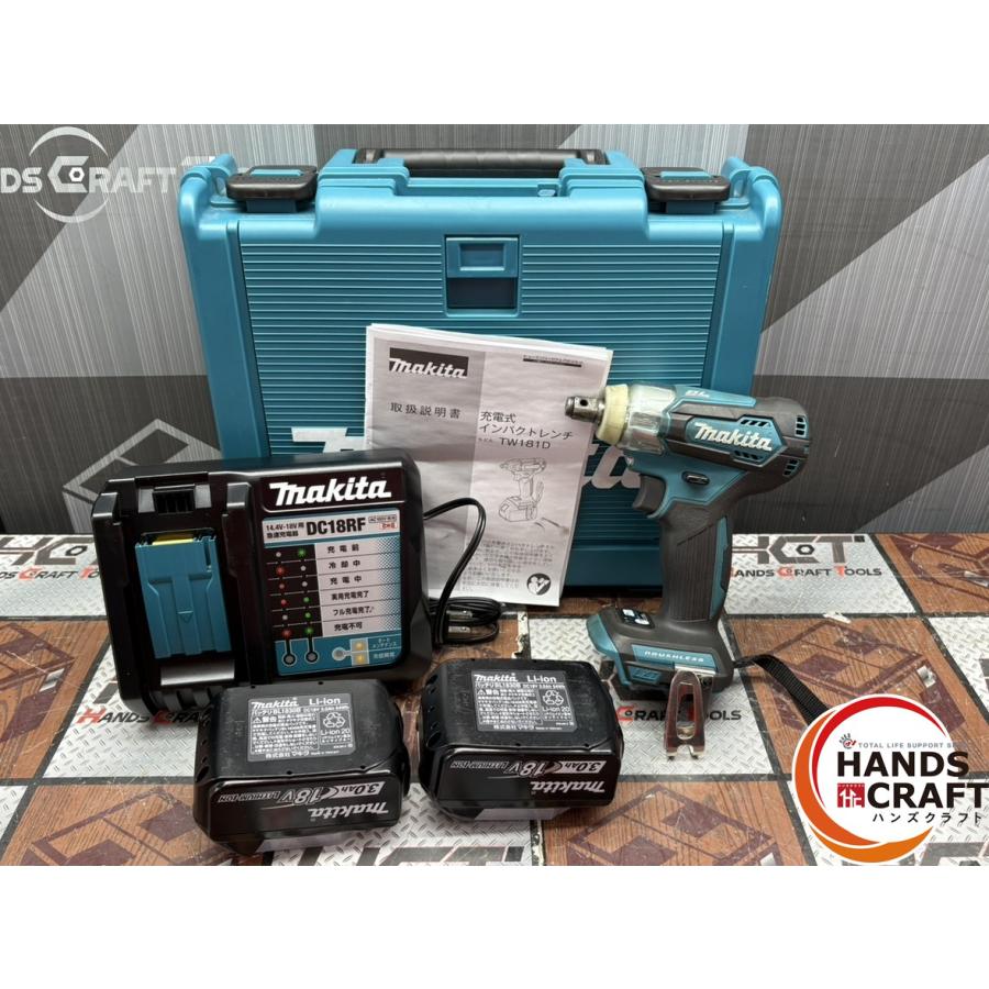 値下げしました！【中古】マキタ TW181DRFX 充電式インパクトレンチ 18V バッテリ×2・充電器付き【ハンズクラフト佐賀】 中古】マキタ TW181DRFX 充電式インパクトレンチ 18V バッテリ×2・充電