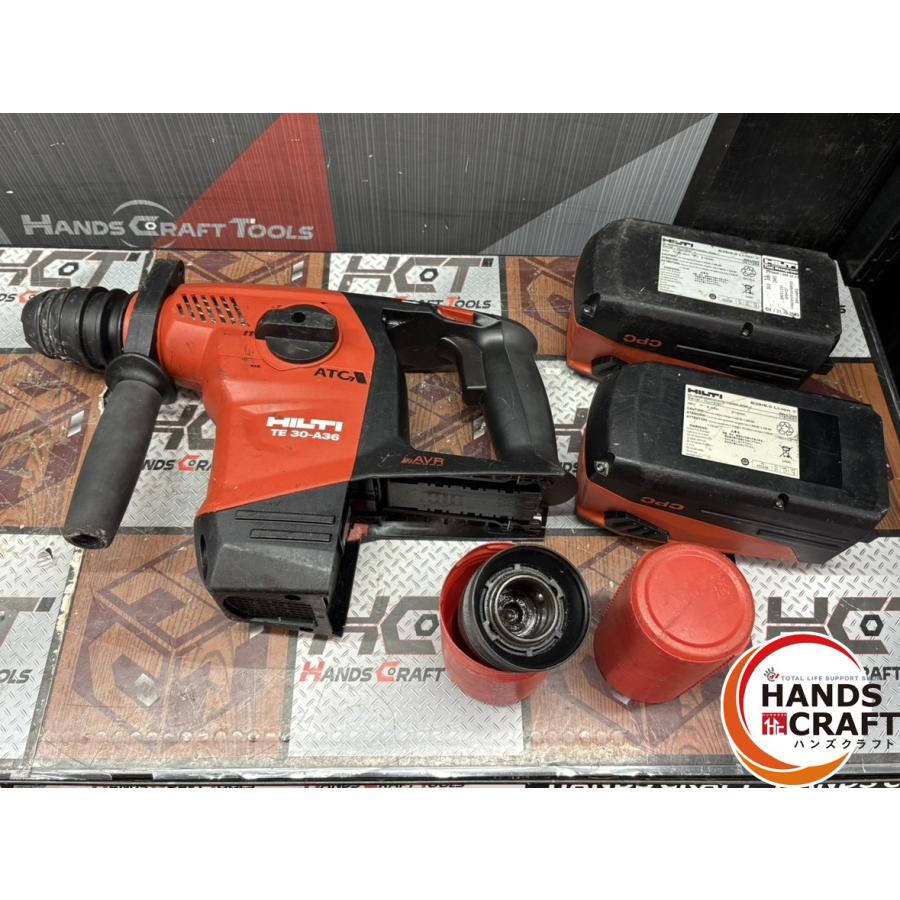 B36/6.0【中古】ヒルティ HILTI TE30-A36 ハンマドリル バッテリ×2付き