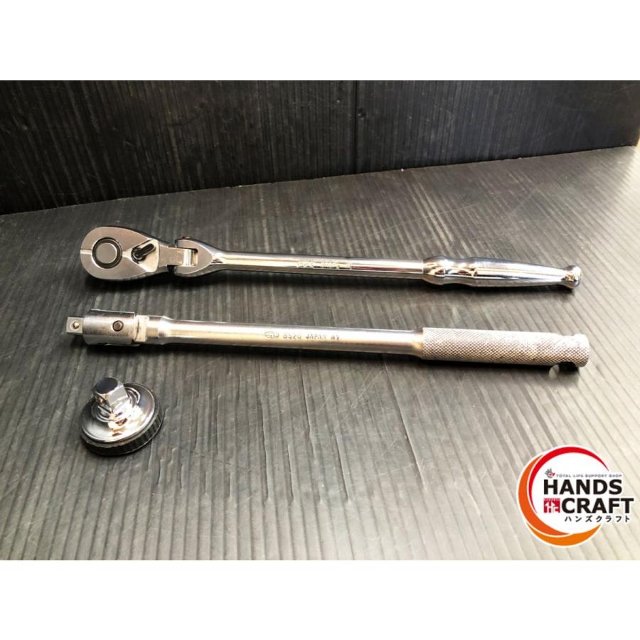 ▽【中古品】KTC/ネプロス BR3FL/BS20/NBE38 首振りラチェット