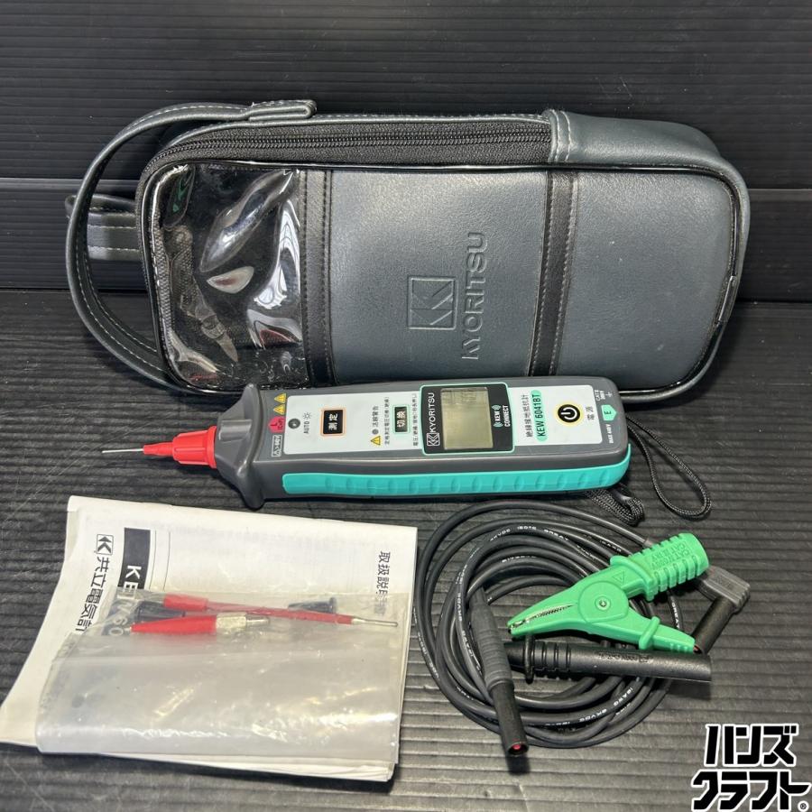 ▽【中古美品】KYORITSU 共立 KEW6041BT ペン型絶縁・接地抵抗計【現状 