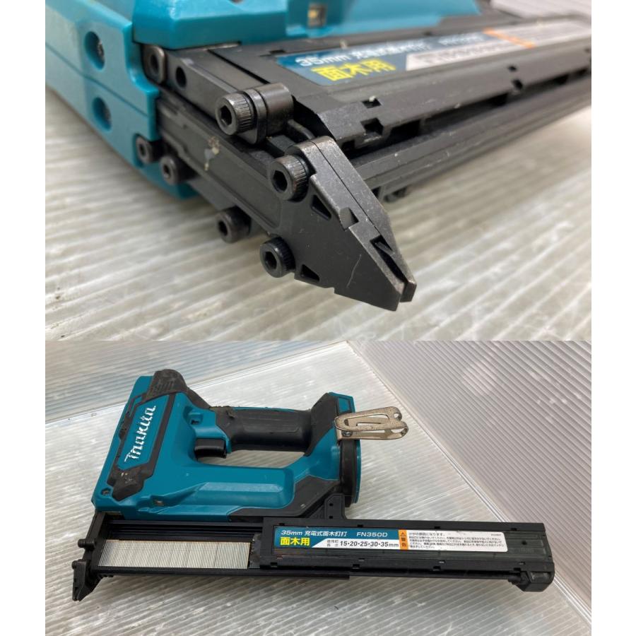 マキタ　面木釘打ち機　FN350D　中古品 ◇【中古】マキタ FN350D 充電式面木釘打 本体のみ 18V対応 ※充電器