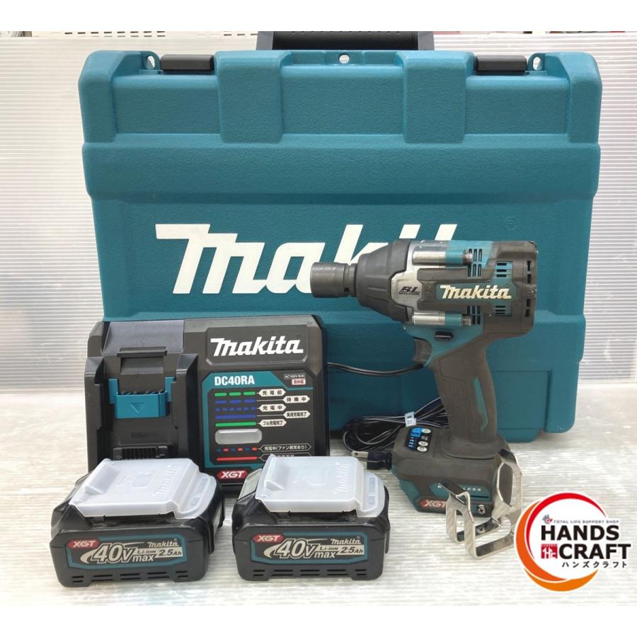 ✨マキタ　中古　TW007GRDX　充電式インパクトレンチ　40V　充電器/バッテリー×2付き✨うるま市田場✨ ◇◇【中古品】 マキタ 40V 充電式インパクトレンチ TW007GRDX フル
