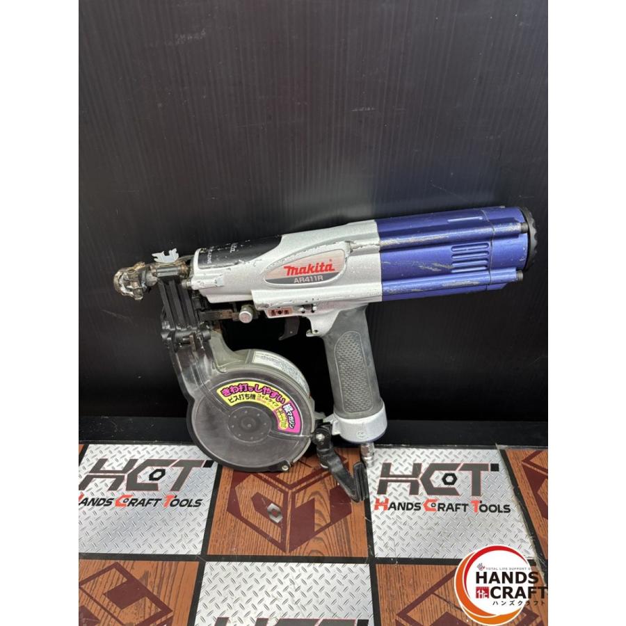 ♭【中古】マキタ エアビス釘打ち機 AR411R ケース、付属品付き