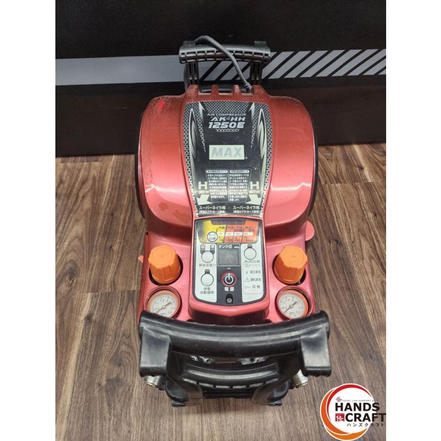 ♭【ジャンク品】MAX AK-HH1250E 高圧4口エアコンプレッサー モーター  