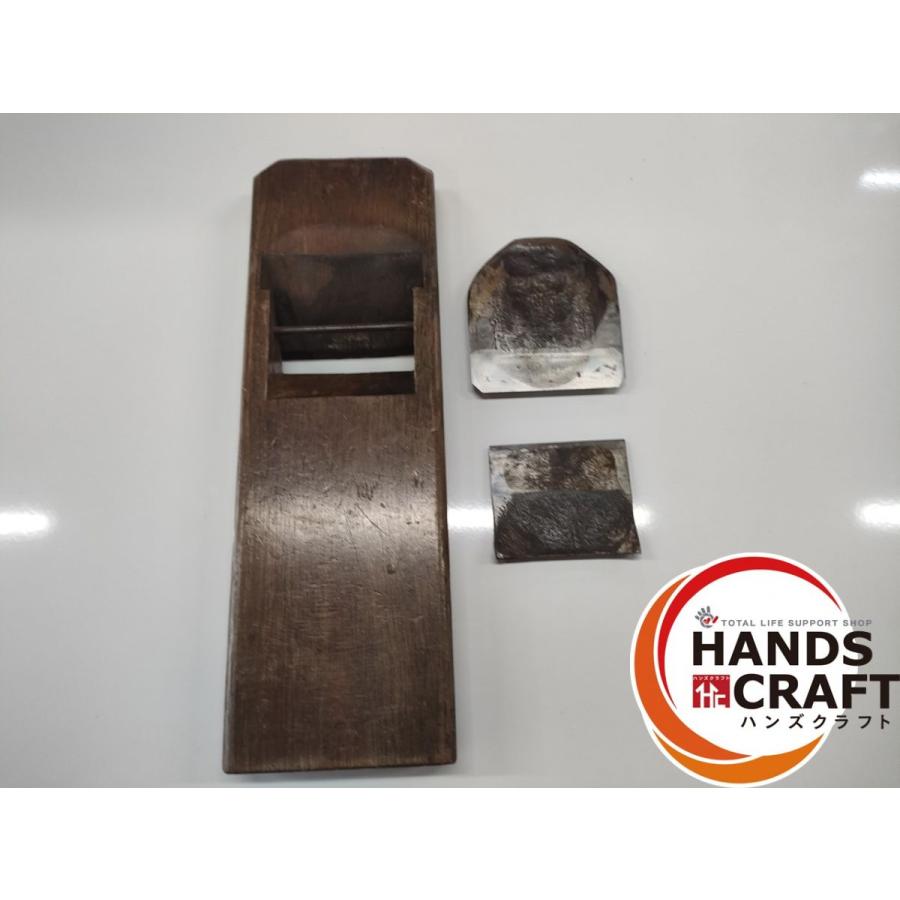 ○【中古】鉋 坂田春雄『蘭』五行之精華 寸八鉋 大工道具/かんな