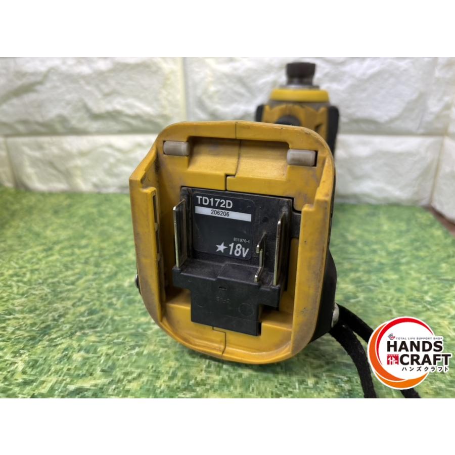 ▽【中古】マキタ TD172D 充電式インパクトドライバ 18V 本体のみ 
