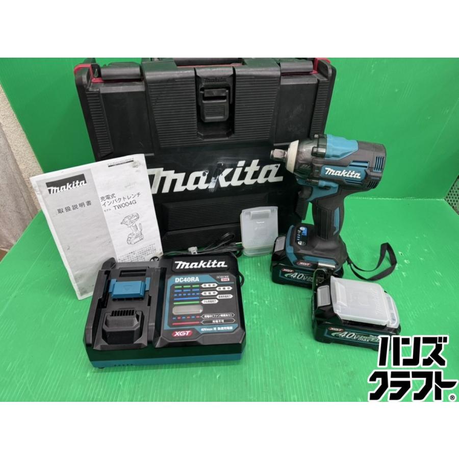 ☆マキタ makita 40Vインパクトレンチ TW004GDRX 充電回数3回/5回 