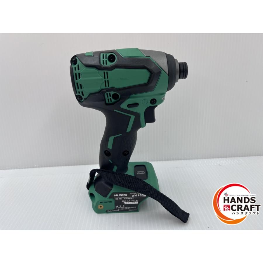 ハイコーキ18vインパクトドライバWH18DB中古品 ☆ハイコーキ HIKOKI 18V インパクトドライバ WH18DB 本体のみ 中古品