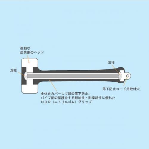 DOGYU 土牛産業  アシバハンマー　G-10　約1200g　[02020]｜handskotera｜02