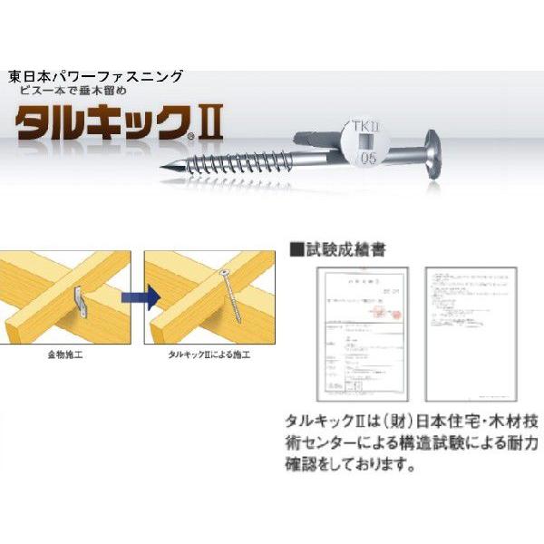 NO.97 【激安！】ビックス　木工用　ファスニング　コーススレッド　※タルキとタルキの接合、広子舞とタルキの接合　CW-90 200本入×8箱 タナカ 東日本パワーファスニング タルキックII TK5X135II ビス長さ