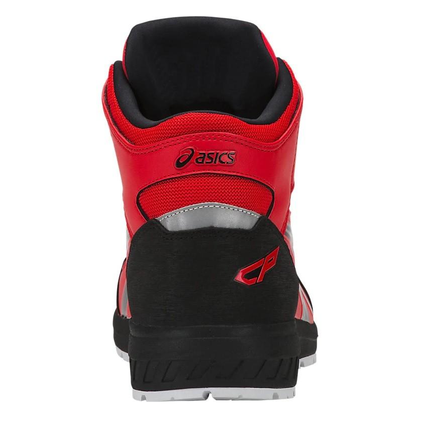 asics アシックス  安全スニーカー Boaフィットシステム　ウィンジョブCP304　クラシックレッド×ブラック　1271A030.600の画像