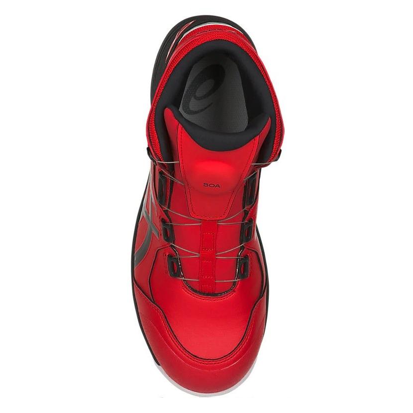 asics アシックス  安全スニーカー Boaフィットシステム　ウィンジョブCP304　クラシックレッド×ブラック　1271A030.600の画像