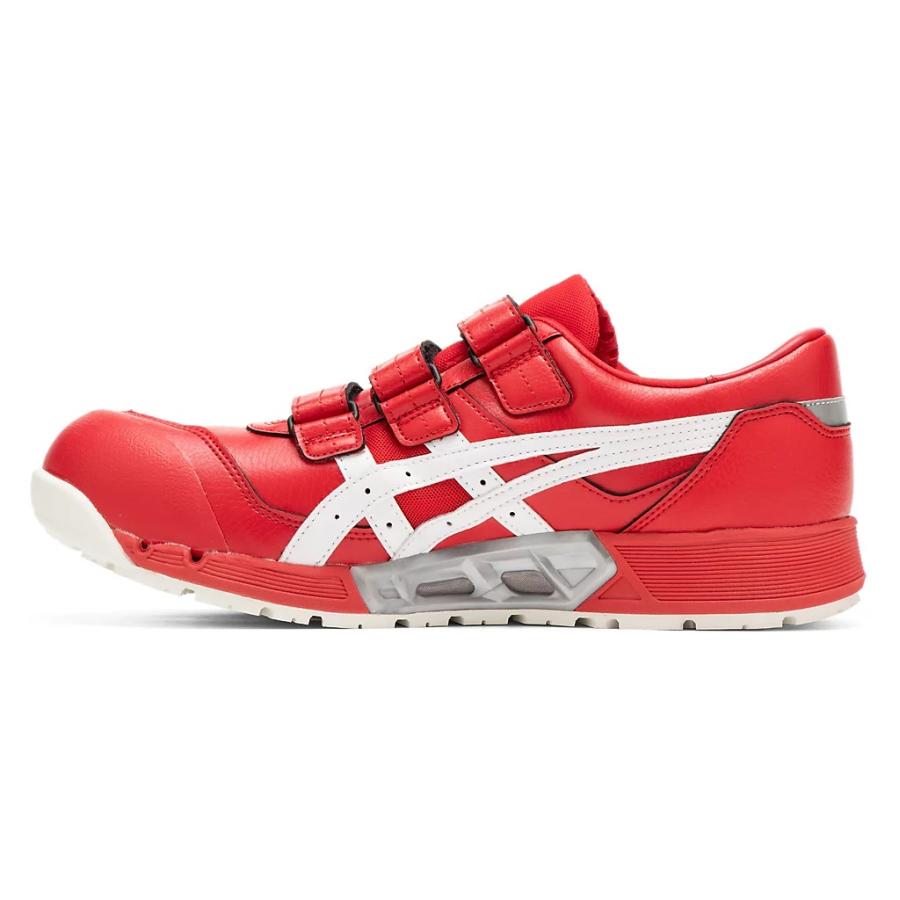 ASICS SOA 安全靴 ホワイト/レッド ASICS asics アシックス 作業用靴 安全スニーカー マジック