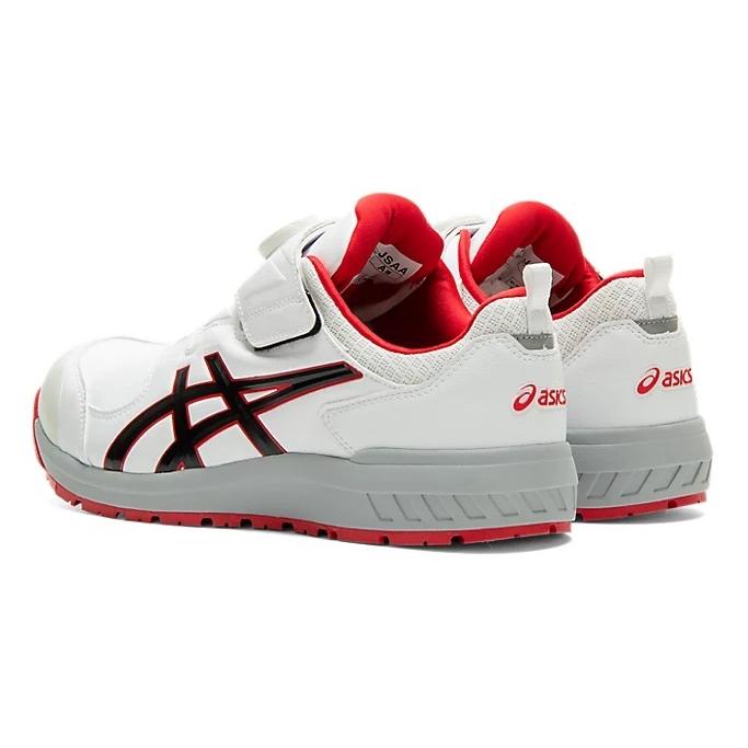 ASICS BOA 安全靴 ホワイト/レッド26.5 ASICS asics アシックス 作業用靴 安全スニーカー Boaフィット