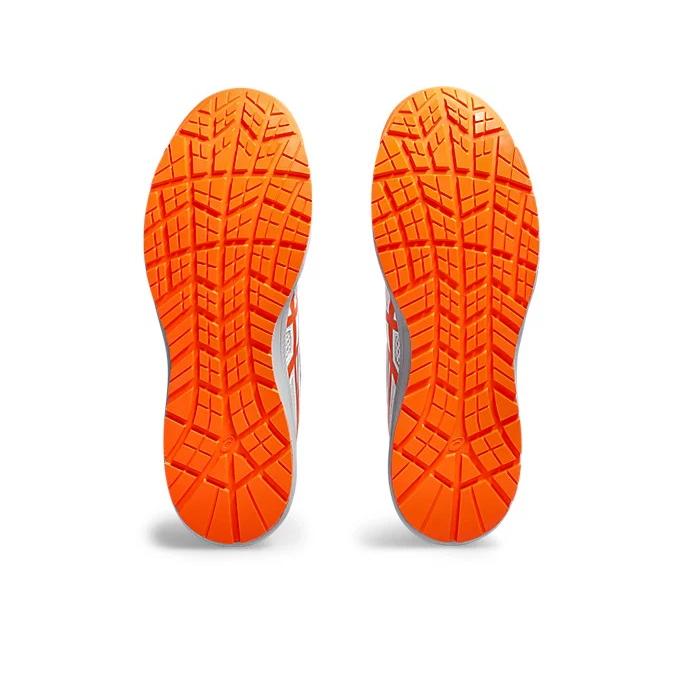 ASICS BOAシステム安全靴 ホワイト/オレンジ ASICS asics アシックス 安全スニーカー Boaフィットシステム ウィン