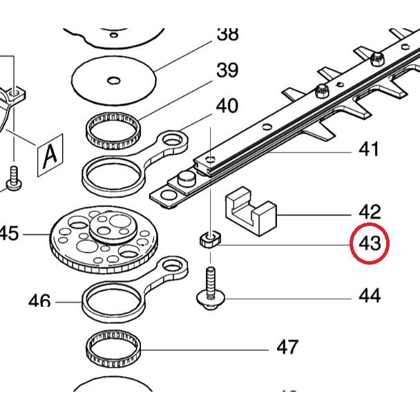 その他 rakaco マキタ makita 部品 MUN501用 スリーブ5（図番43）257439-0 1個入り