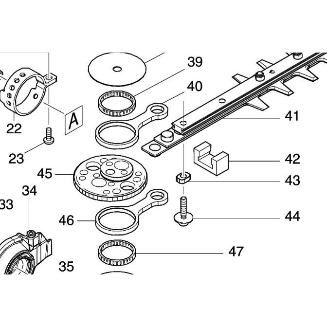 マキタ（makita） 部品 MUN501用 六角穴付ボルトM5x25WR付（図番44