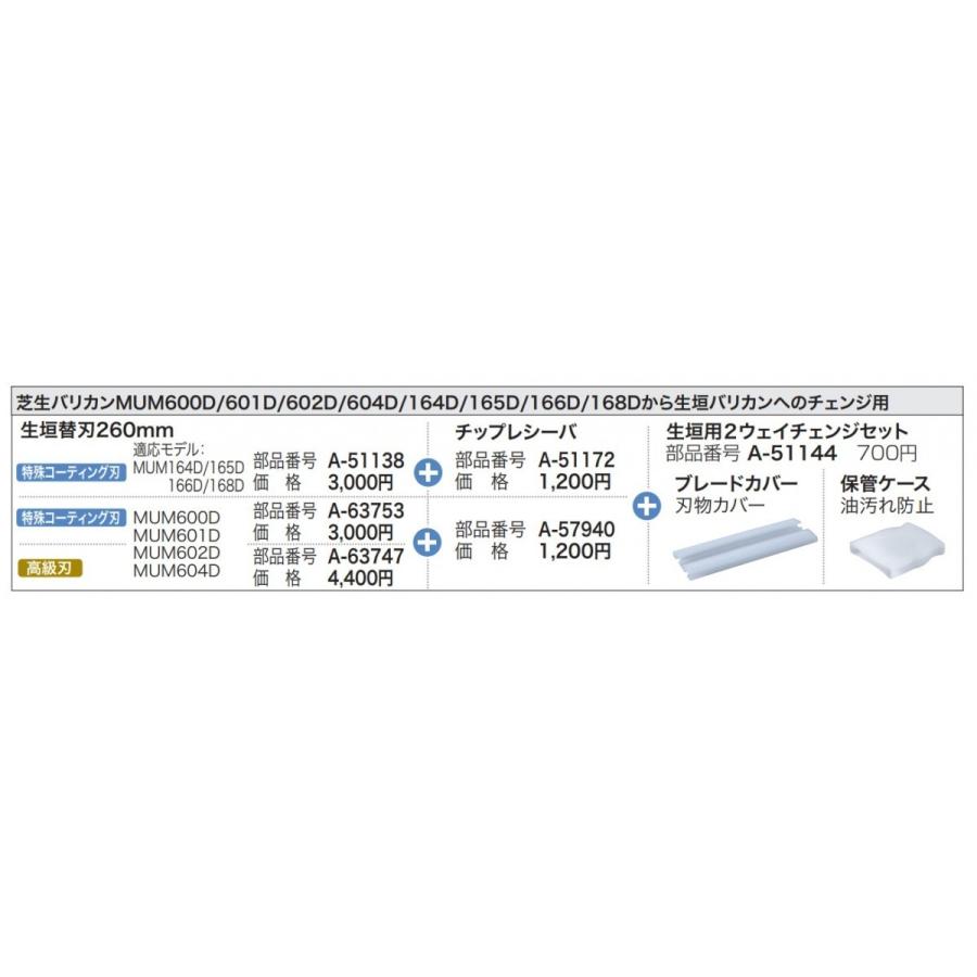 はなさま専用 マキタ makita 純正部品 2WAYチェンジ対応 生垣替刃260mm [ A