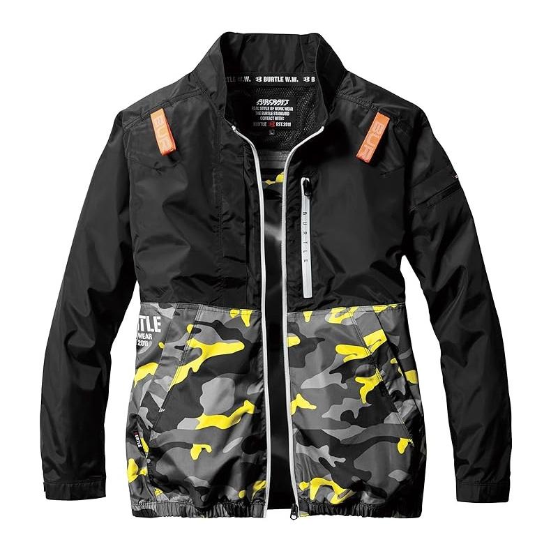 (6) 4つ穴空調服 バートル AC2011 イエローカモ L 6) 4つ穴空調服 バートル AC2011 イエローカモ XL