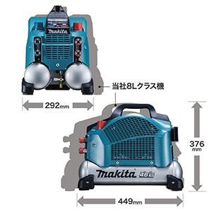 makita マキタ  常圧・高圧兼用エアコンプレッサ　新・46気圧　7Lタンク　AC462XS青／AC462XSB黒（50/60Hz共用）ハンディタイプ｜handskotera｜02