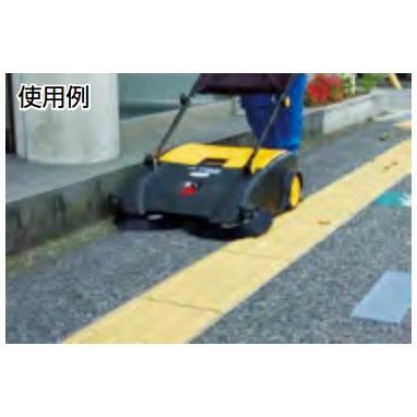 代引き不可  アクアシステム  手押式 エコスイーパー AJL920S 両サイド・ローラーブラシ付 床 小型ゴミ専用の画像