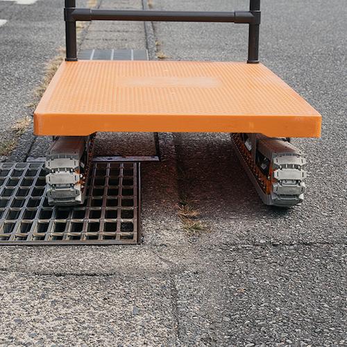 代引き不可 YAZAKI イレクター製クローラー運搬台車 ”アクロス” AXN