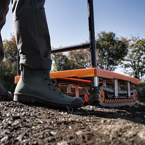 代引き不可 YAZAKI イレクター製クローラー運搬台車 ”アクロス” AXN