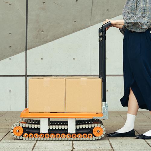 代引き不可 YAZAKI イレクター製クローラー運搬台車 ”アクロス” AXN