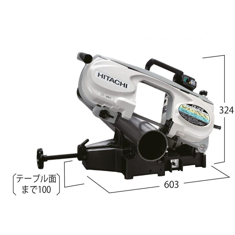 代引き不可  HiKOKI 工機ホールディングス  ロータリーバンドソー  CB13FB  パイプ外径：180mm 単相100V｜handskotera｜03