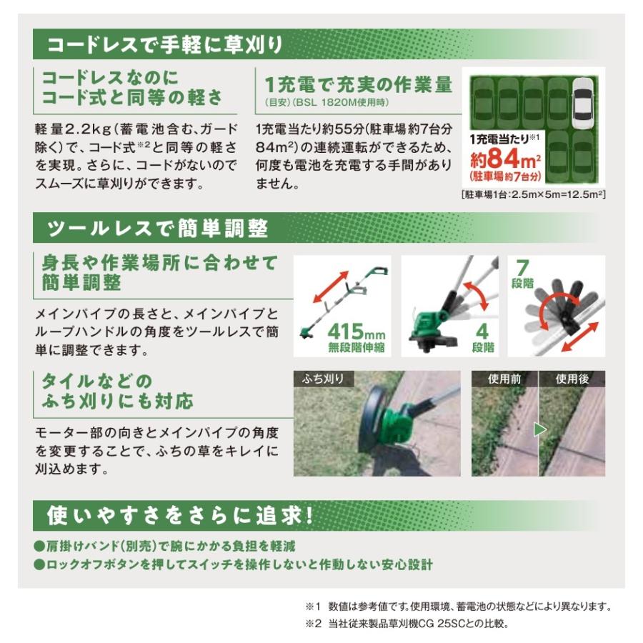 HiKOKI（ハイコーキ） 工機ホールディングス 18V コードレス草刈機