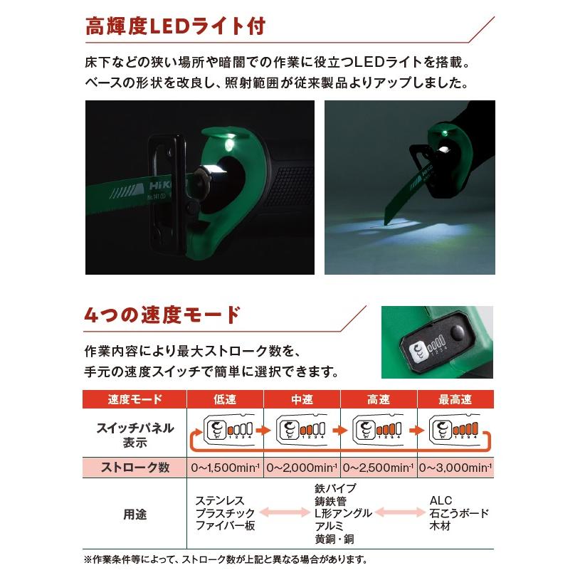 HiKOKI 工機 コードレスセーバソー マルチボルト(36V) CR36DMA HiKOKI 工機 コードレスセーバソー マルチボルト(36V) CR36DMA