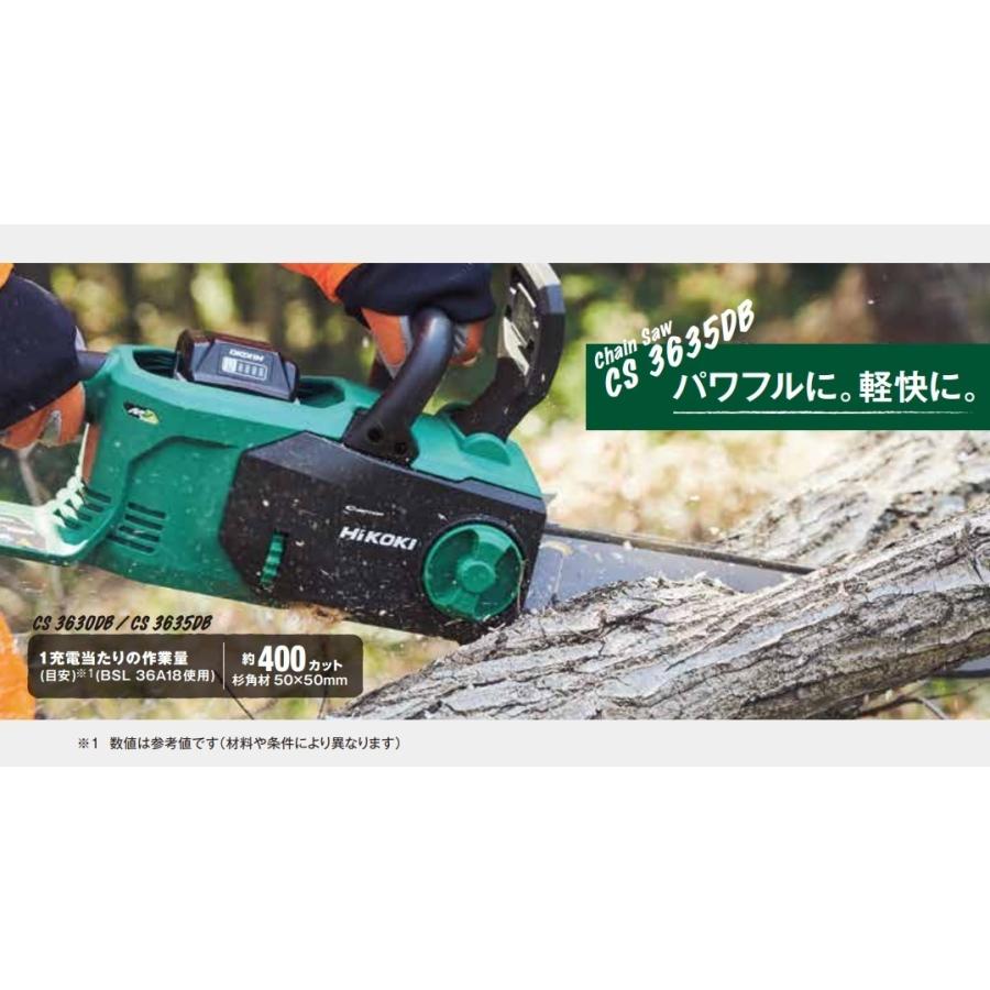 HiKOKI 代引き不可 工機 コードレスチェンソー マルチボルト(36V 