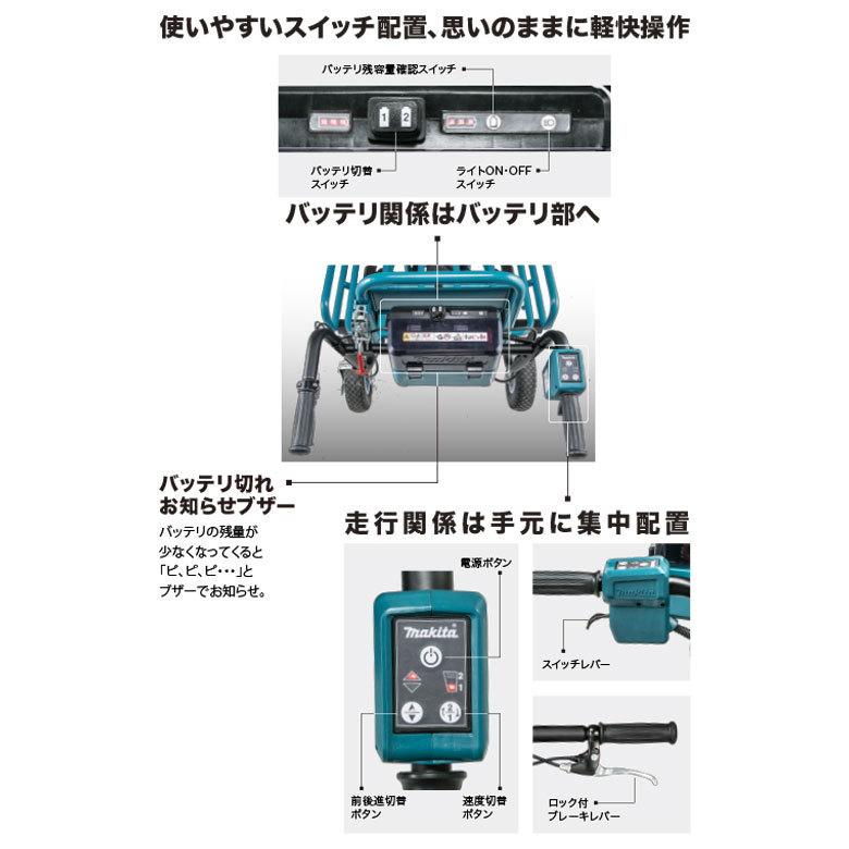 マキタ（makita） 重量物 18V充電式運搬車（CU180DZN）+パイプレーム